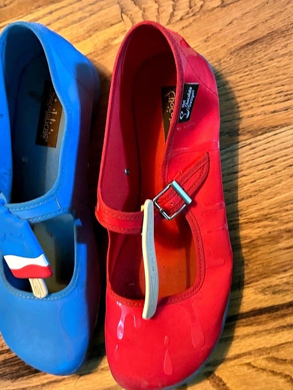 Hot Chocolate Design Chocolaticas Popsicle Mary Jane Flats Red Blue Size 40